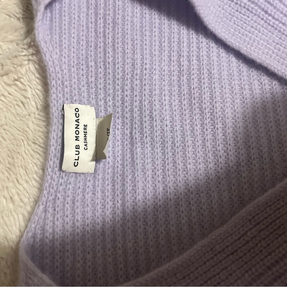 Cashmere Club Monaco Front Cross Sweater - Picture 2 of 4